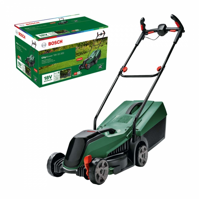 Акумуляторна газонокосарка BOSCH CityMower 18V-32-300 без акб і з/п (06008B9A08)