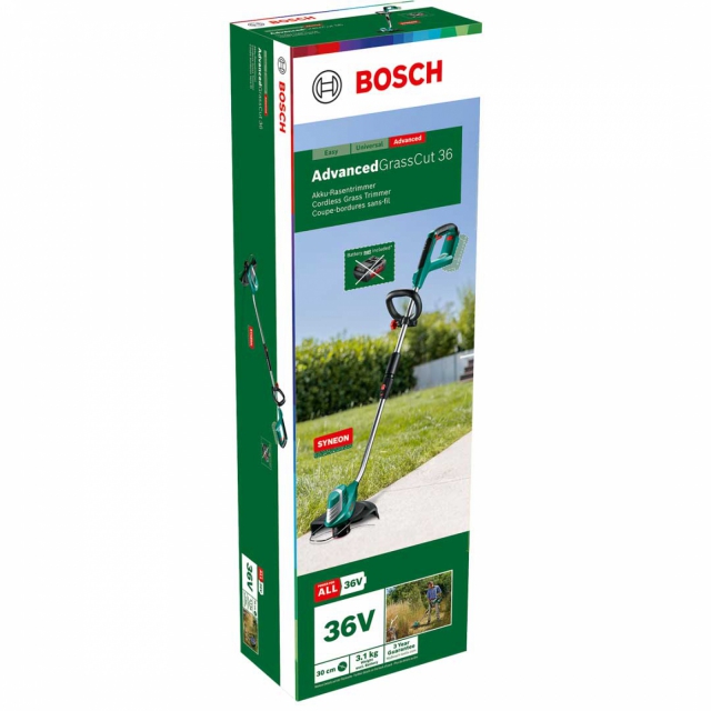 Акумуляторний тример BOSCH AdvancedGrassCut36 без акб і з/п (0600878N04)